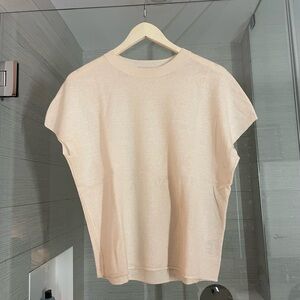 Vince cashmere short sleeve sweater